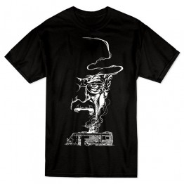 Walter White Face T-Shirt - Black